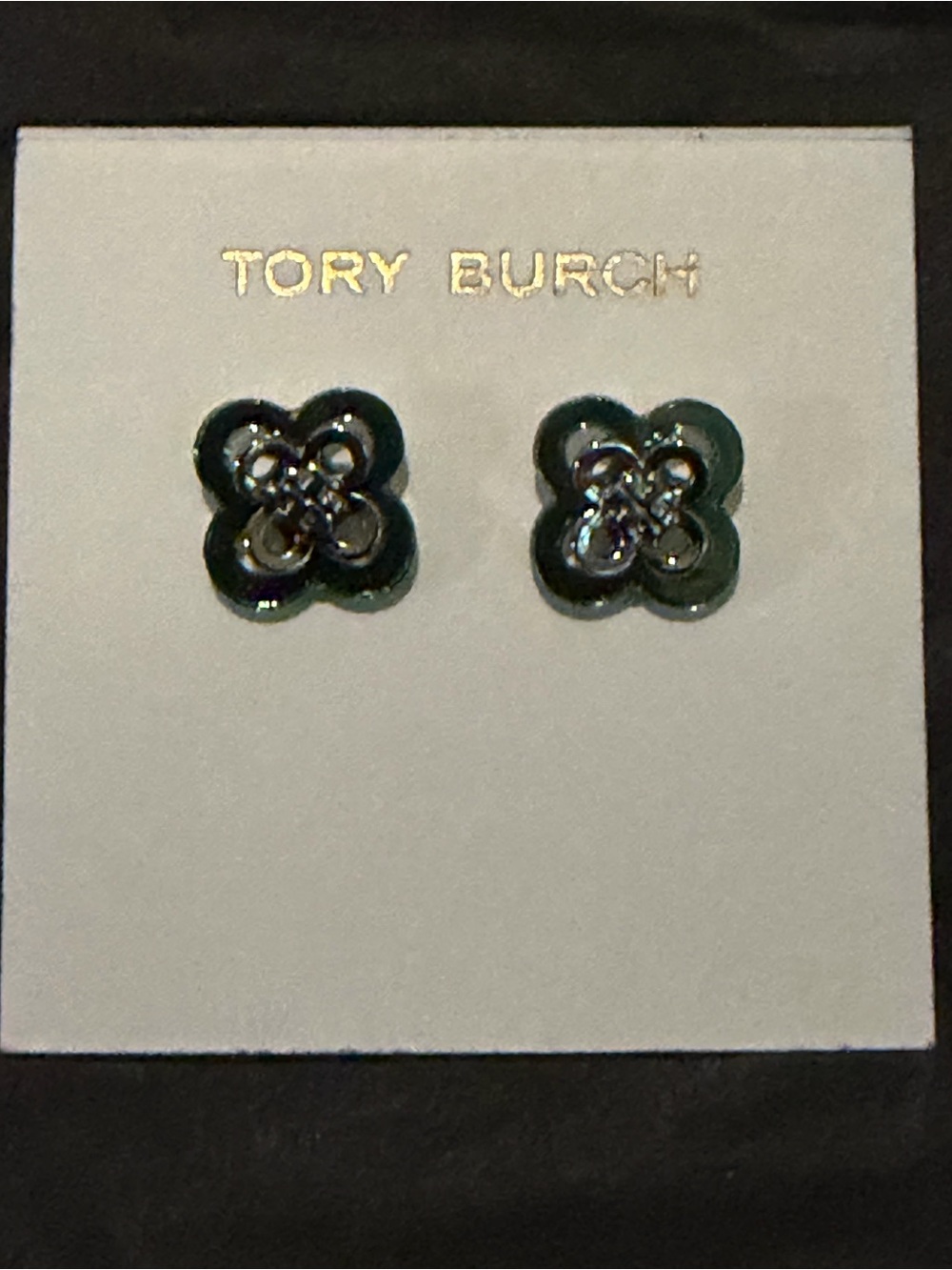 Tory Burch clover earrings